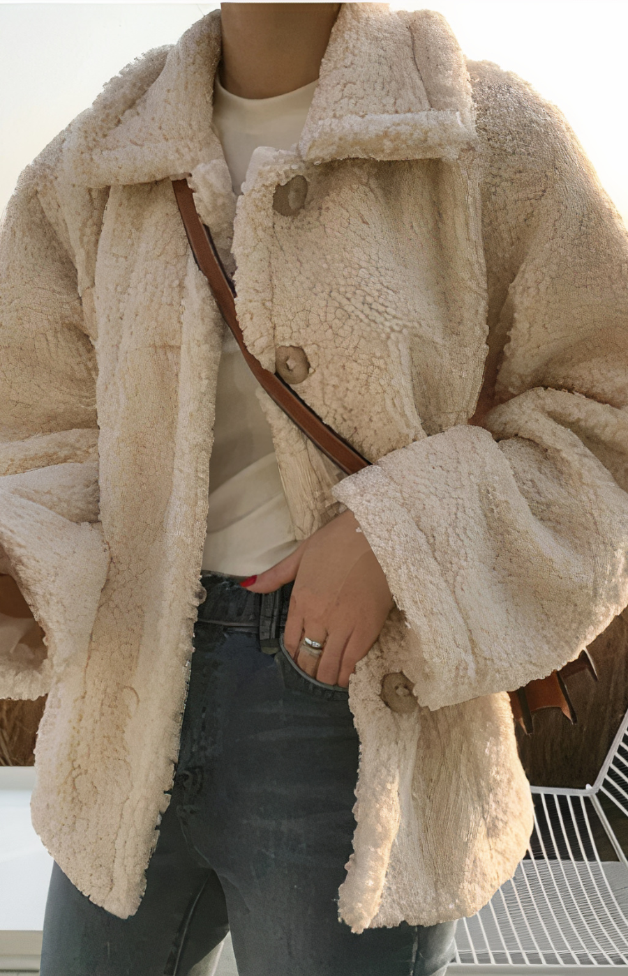 Veste Pilou Boutonnée Femme