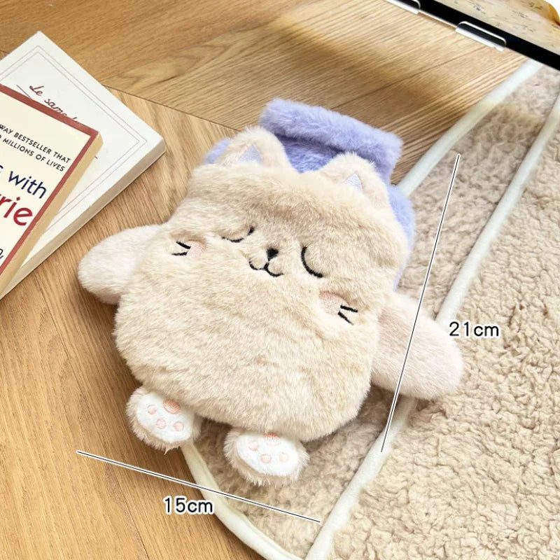 Bouillotte peluche chat