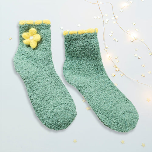 Chaussette en pilou duveteuse