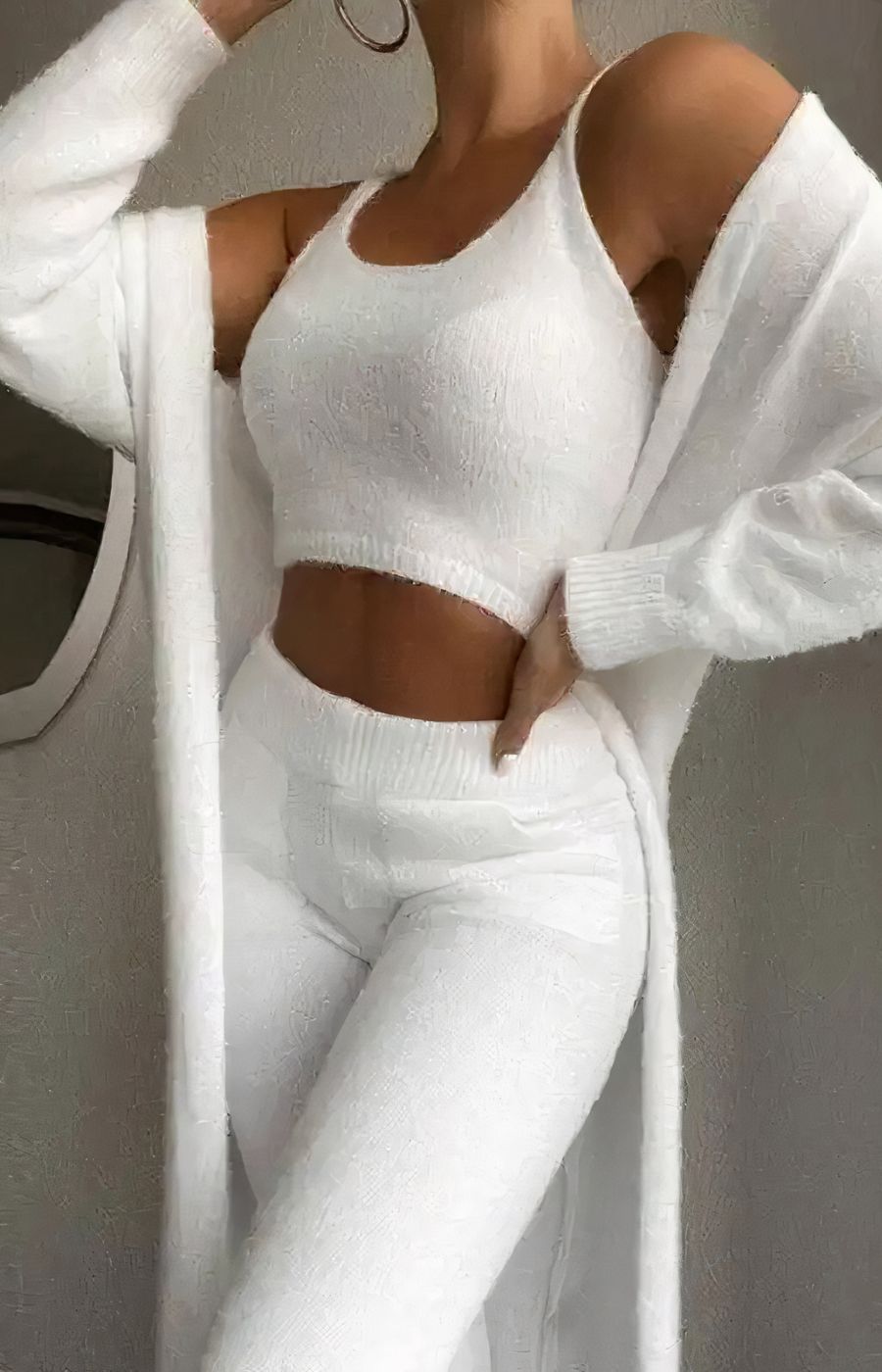 Ensemble pyjama pilou 3 pièces femme