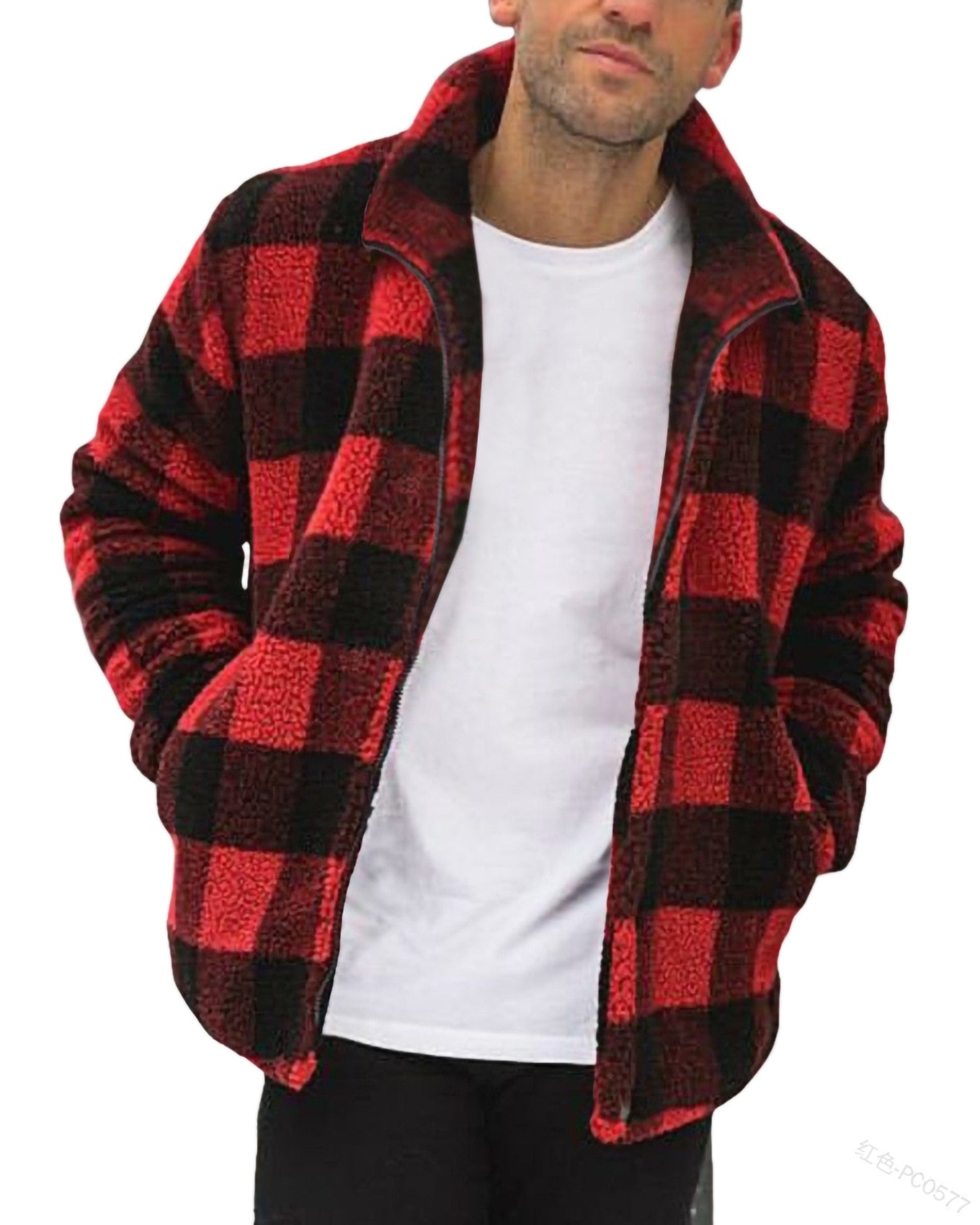 Veste A Carreaux Pilou Homme