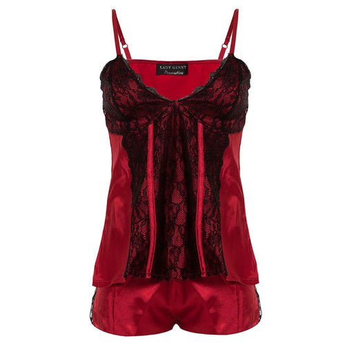 Pyjashort Femme Rouge