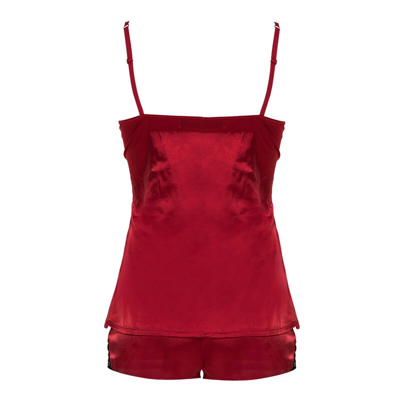 Pyjashort Femme Rouge
