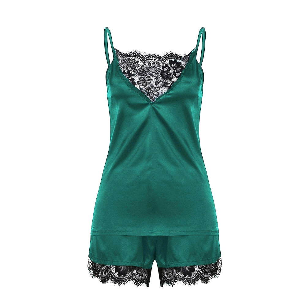 Pyjashort Femme Satin