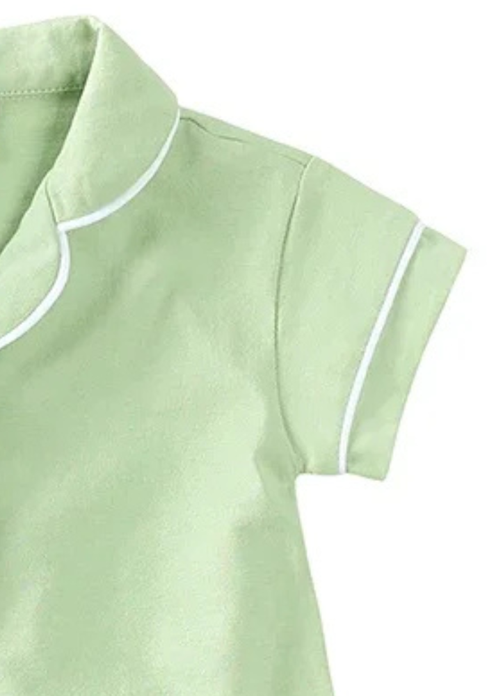 Pyjama Bébé Été Vert Anis