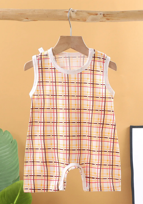Pyjama Short Bébé Été Carreaux