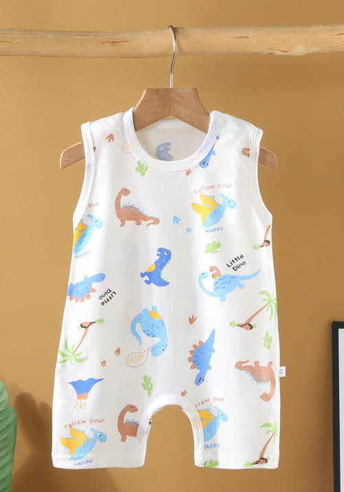 Pyjama Short Bébé Été Dinosaure