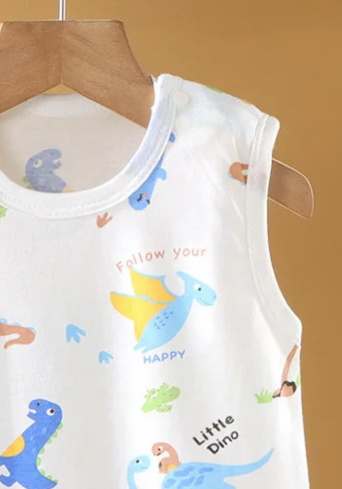 Pyjama Short Bébé Été Dinosaure