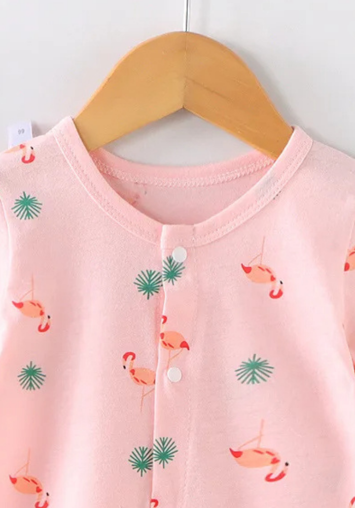 Pyjama Bébé Été Flamant Rose