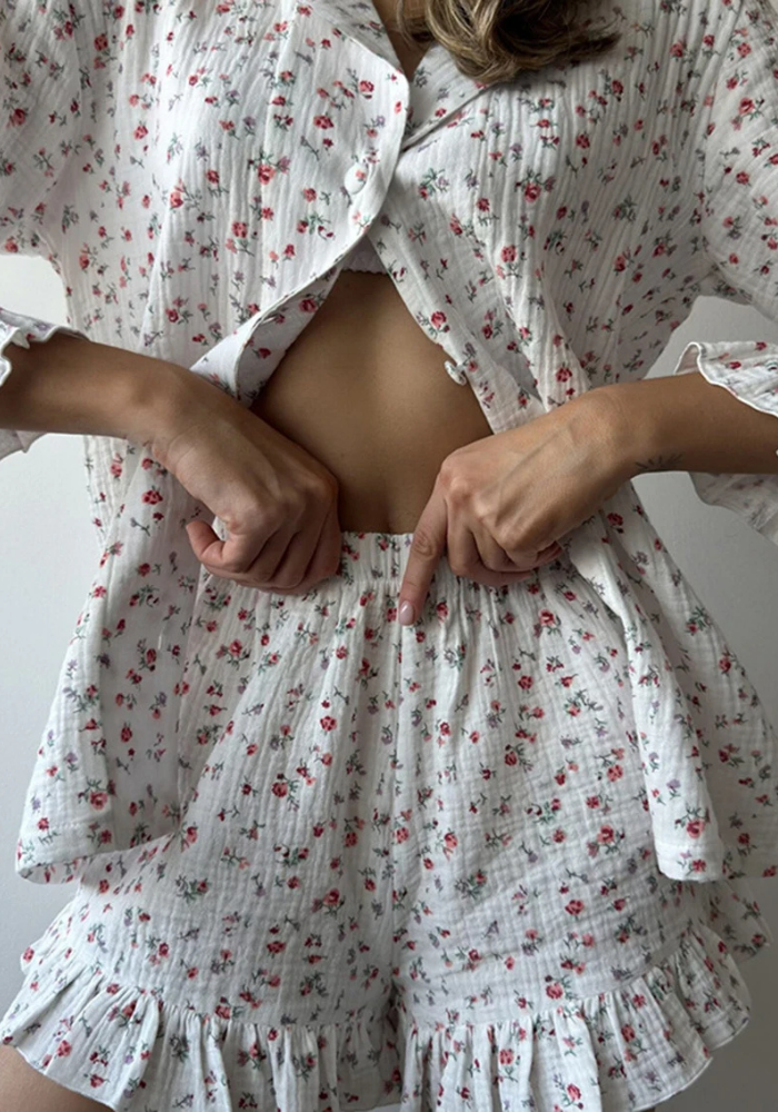 Pyjama Short Long Femme