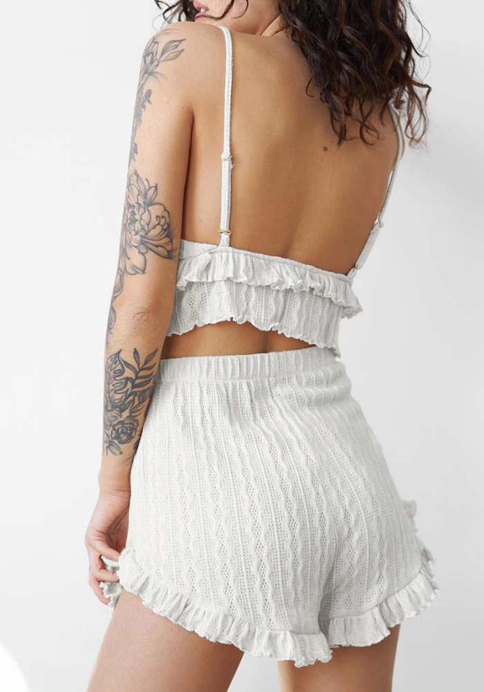 Pyjama Short et Brassière Femme