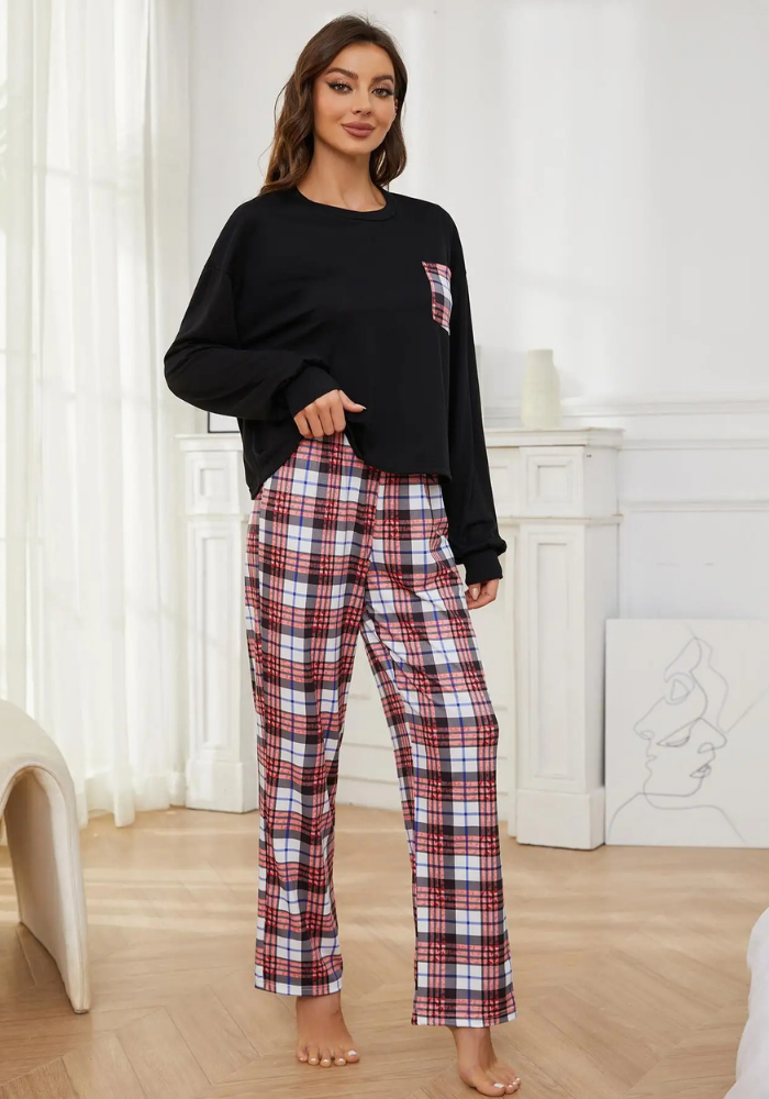Pyjama Carreaux Classique Femme