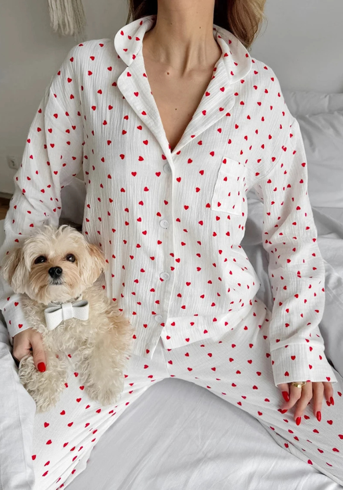 Pyjama Gaze de Coton Femme