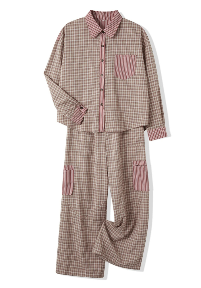 Pyjama Carreaux Tendance Femme