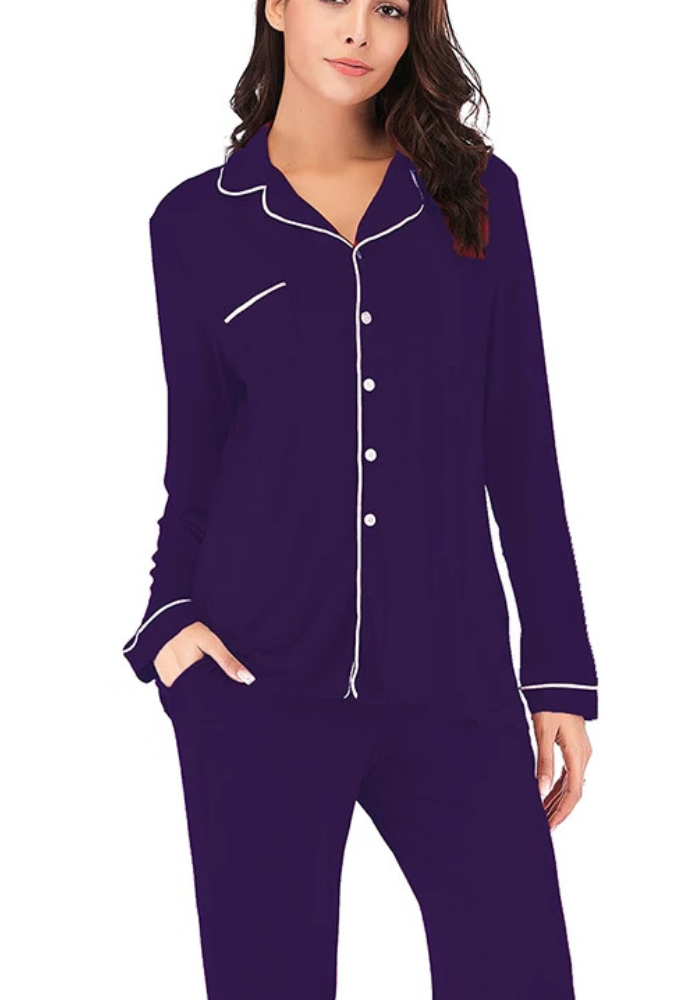 Pyjama Violet Élégant