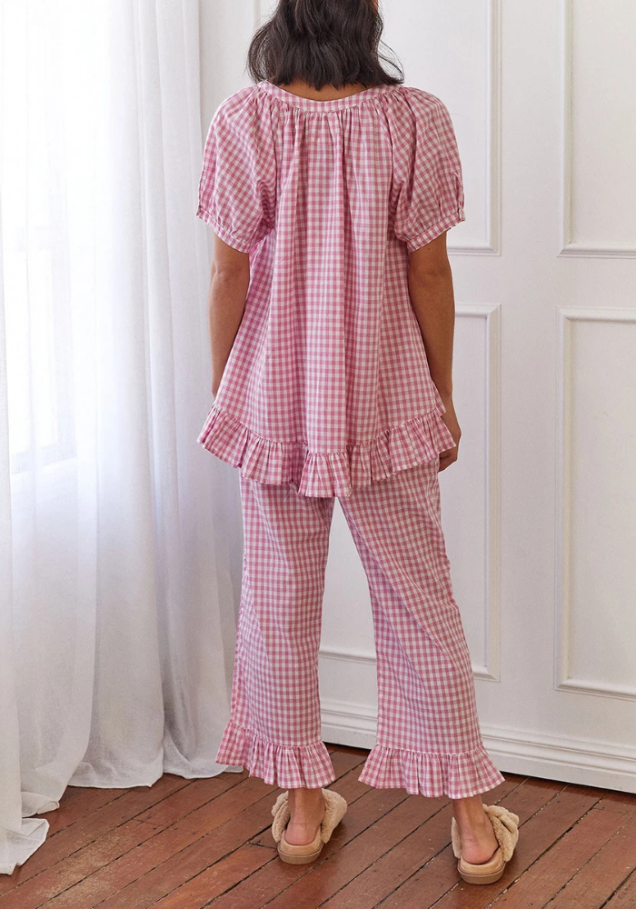 Pyjama Carreaux Vichy Femme
