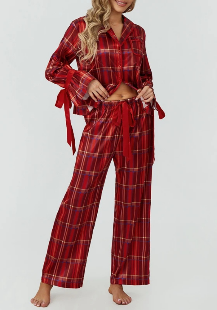 Pyjama Carreaux Noël Femme