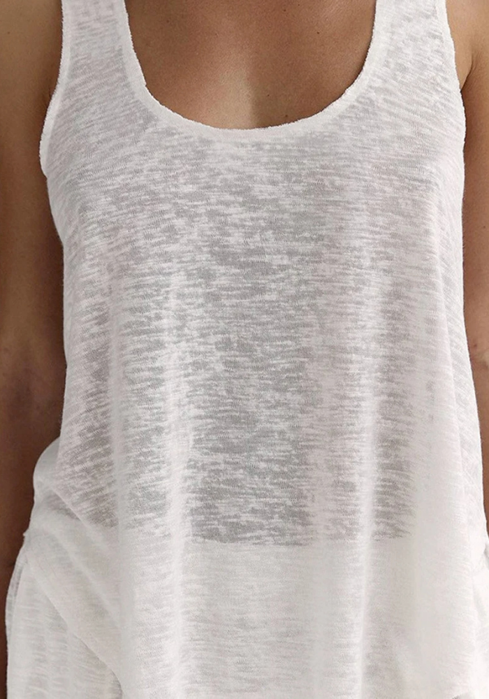 Pyjama Léger Blanc Femme