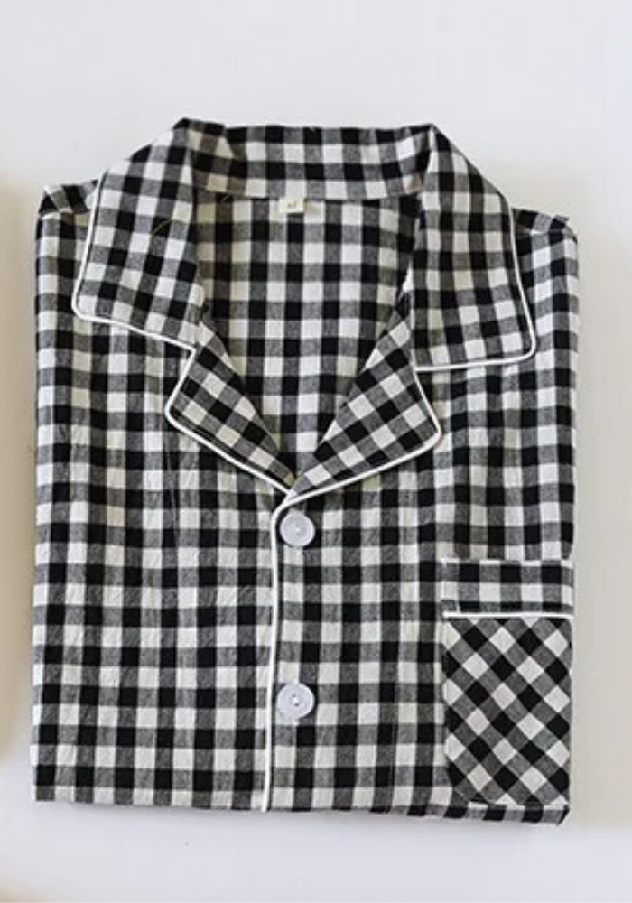 Pyjama Carreaux Élégant Femme