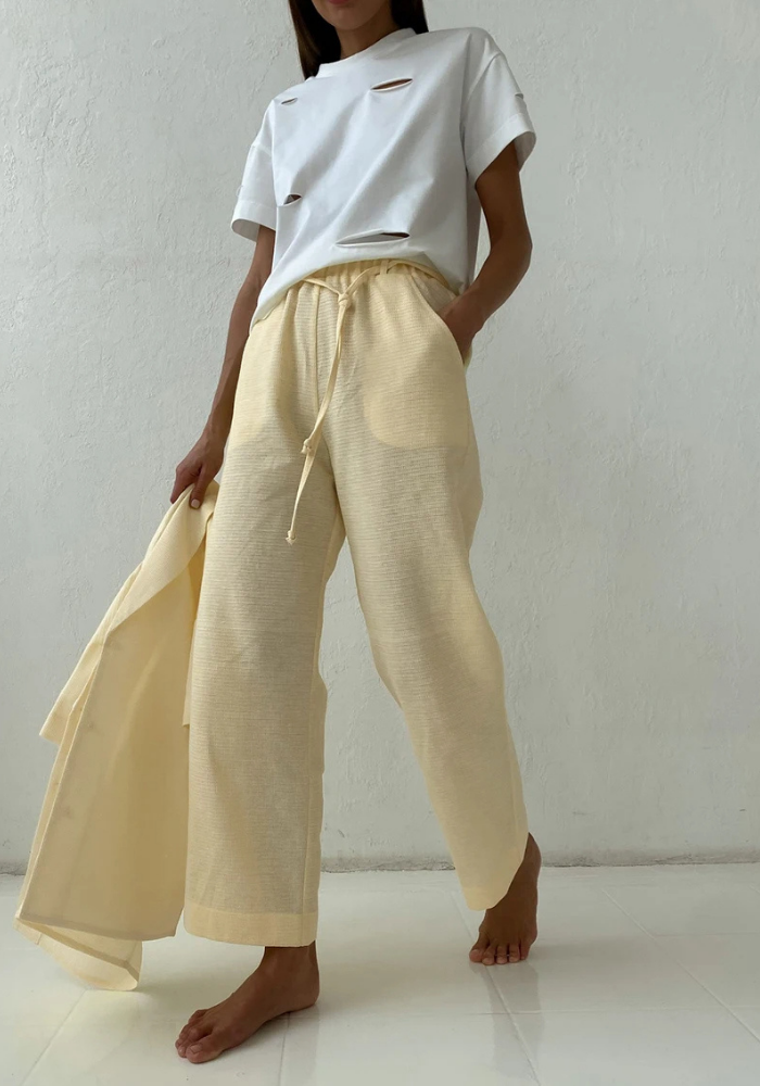 Pyjama Jaune Pastel Femme