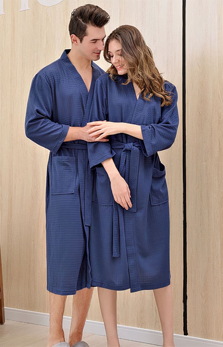 Peignoir gaufré pour femme ou homme