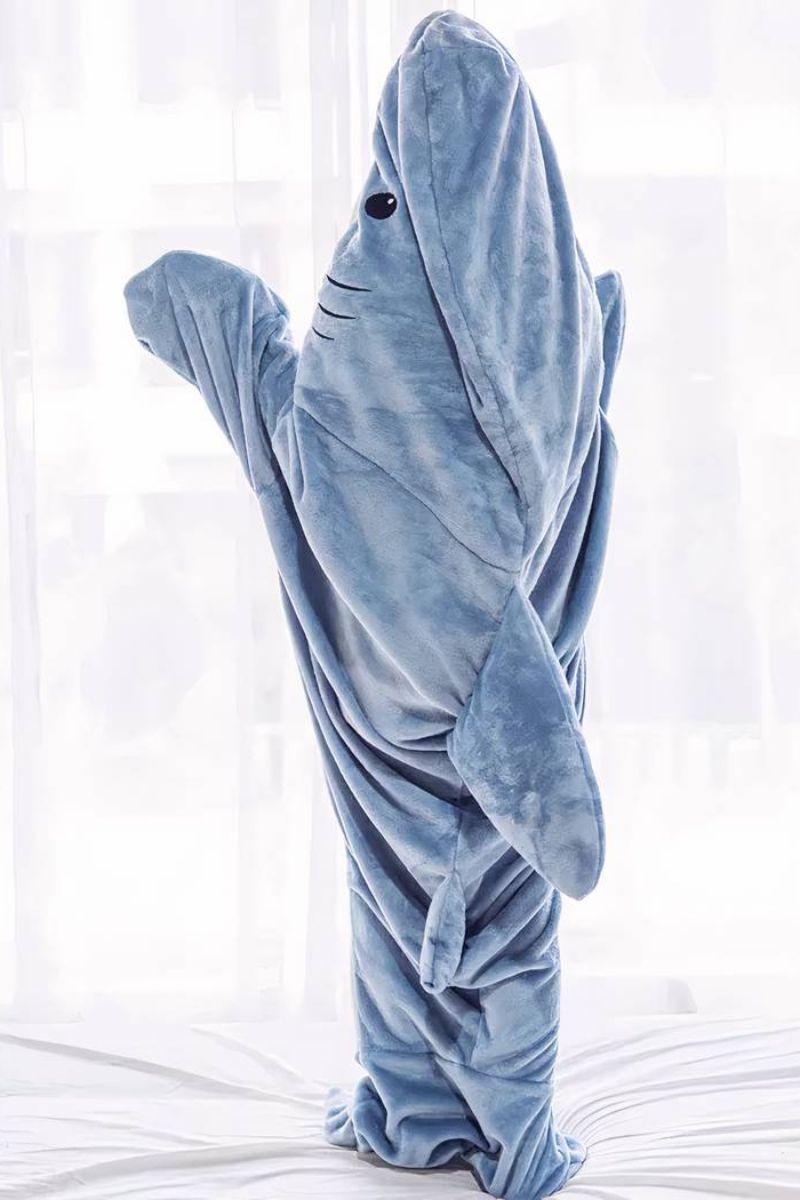 Combinaison plaid pyjama requin