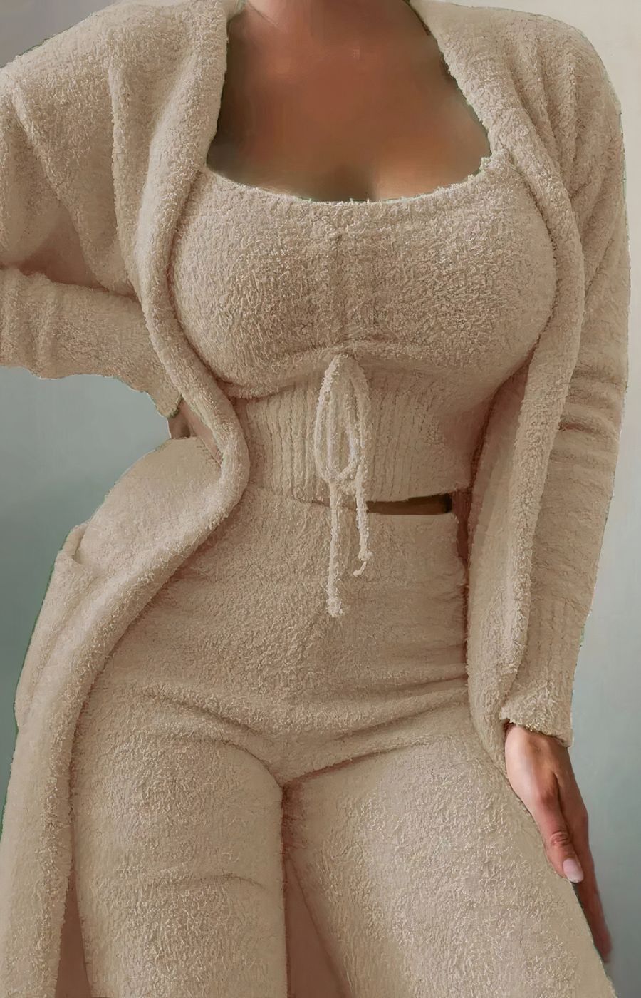 Ensemble pyjama pilou 3 pièces femme