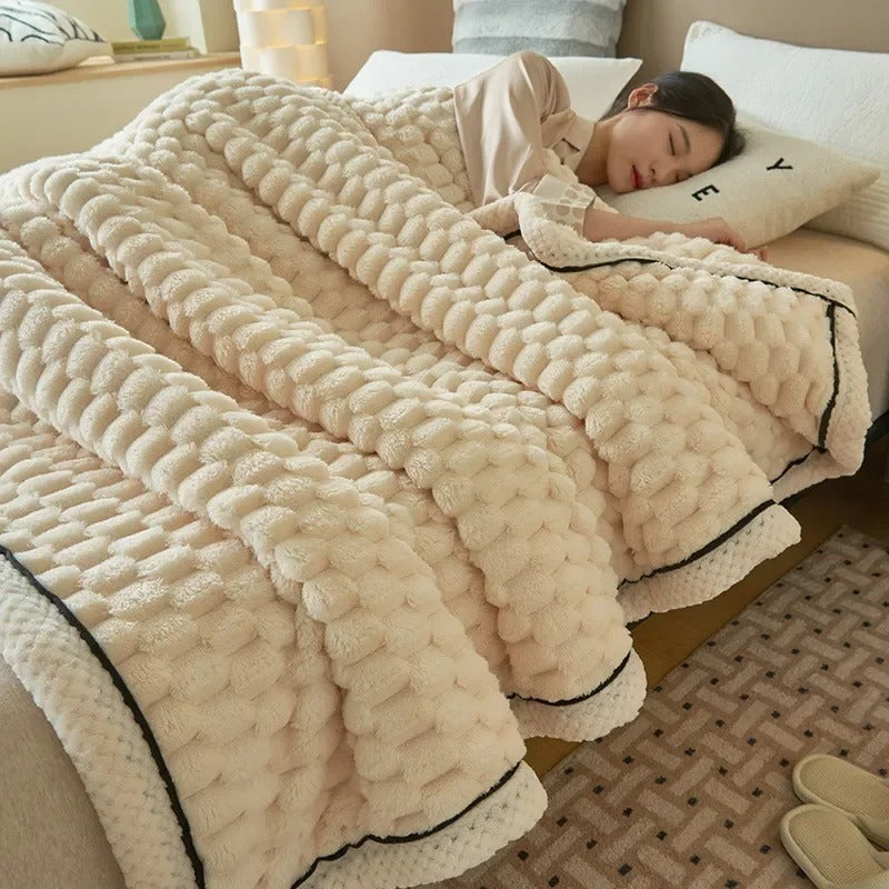 Plaid Pilou en relief matelassé