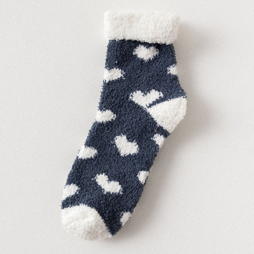 Chaussette pilou pilou coeur