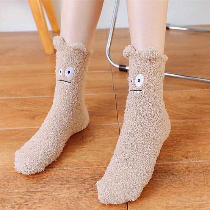 Chaussette duveteuse femme