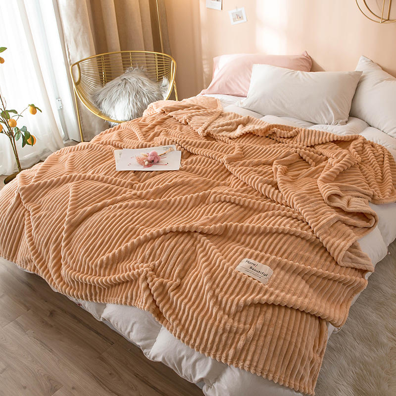 Plaid tout doux rose