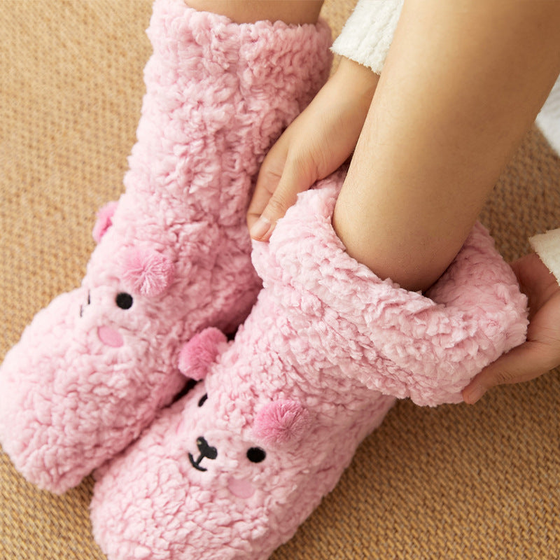 Chaussette pilou ourson