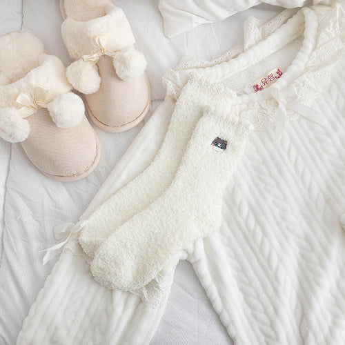 Chaussette pilou pilou blanche