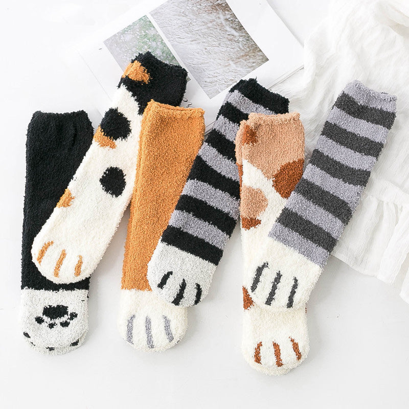 Chaussette pilou pilou chat