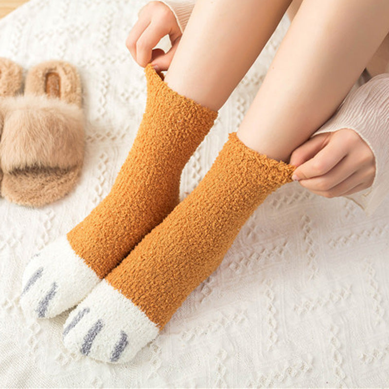 Chaussette pilou pilou orange