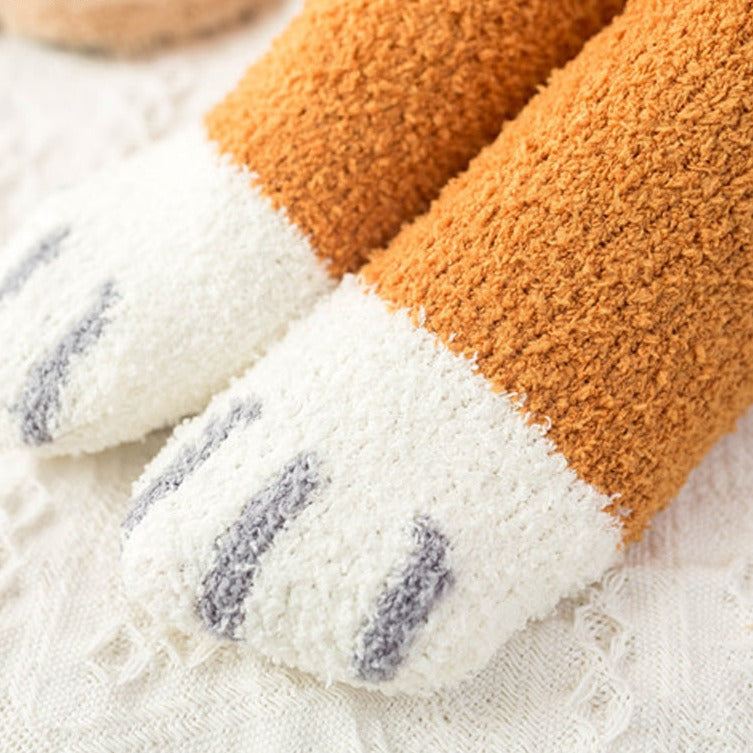 Chaussette pilou pilou orange