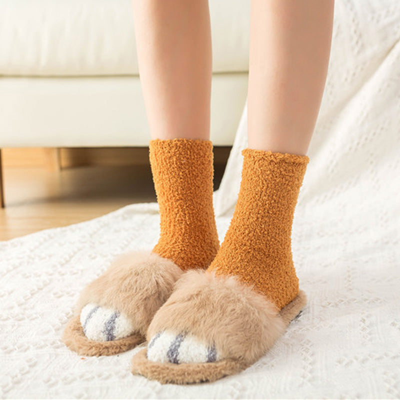 Chaussette pilou pilou orange