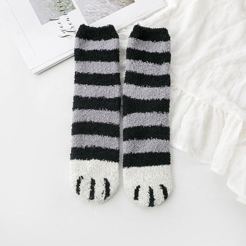Chaussette pattes de chat pilou pilou