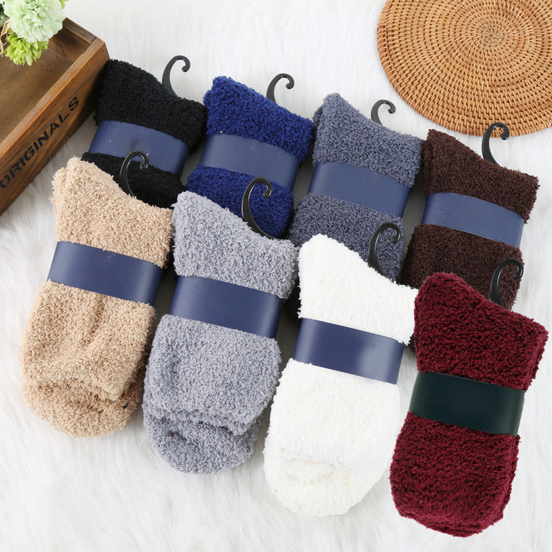 Chaussette pilou marron