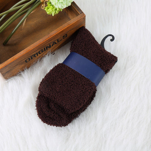 Chaussette pilou marron