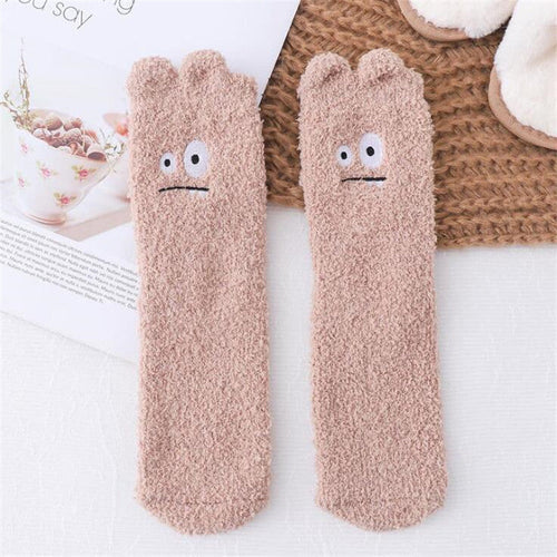 Chaussette duveteuse femme