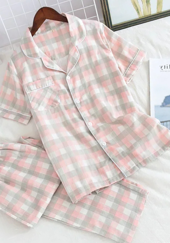 Pyjama Vichy Vintage Femme