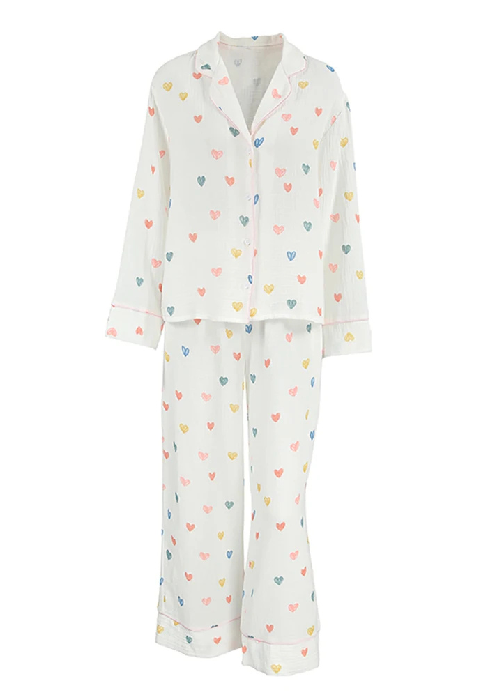 Pyjama Cœur Multicolore Femme