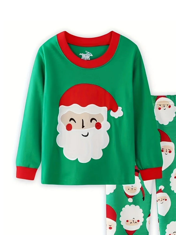 Pyjama de Noël Enfant Vert