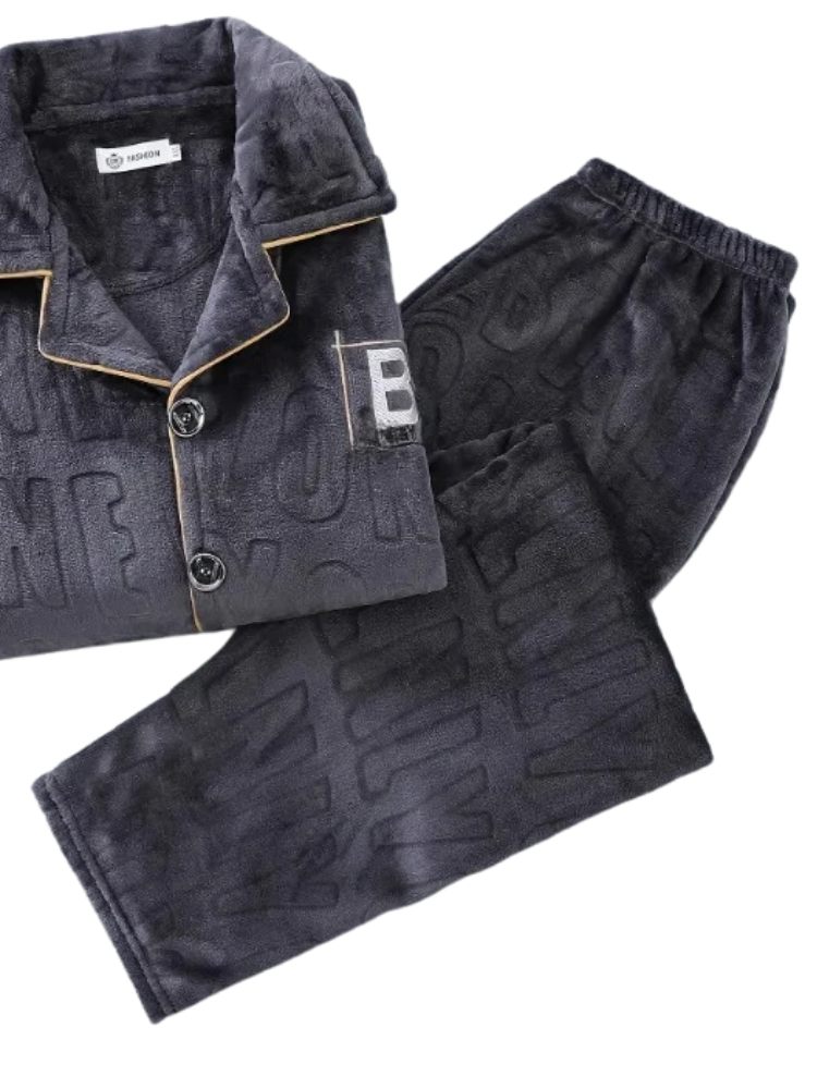 Pyjama Homme Polaire Gris