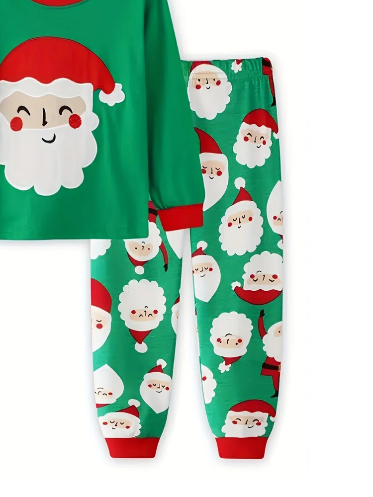 Pyjama de Noël Enfant Vert