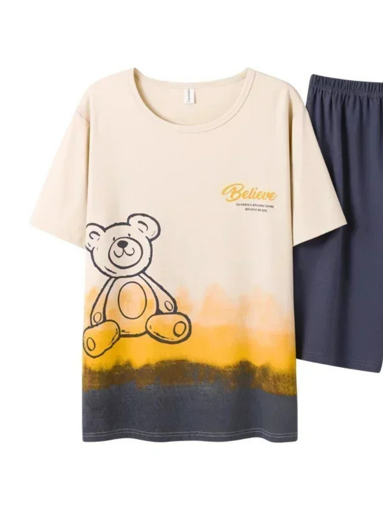Pyjama Short Homme Oursff