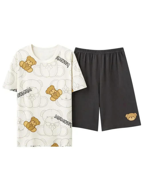 Pyjama Short Homme Ours Mignon