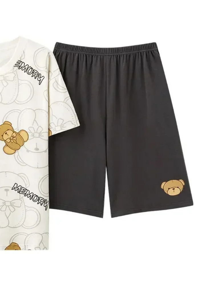 Pyjama Short Homme Ours Mignon