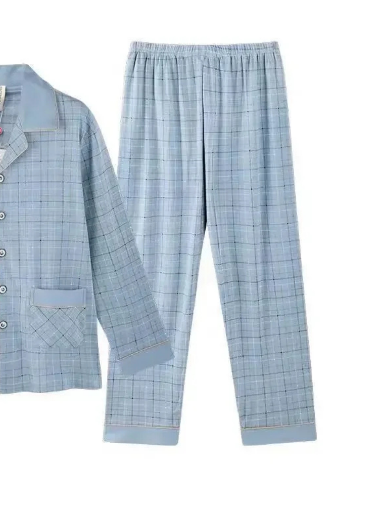 Pyjama Homme Hiver Bleu